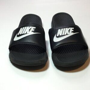 Nike Sandals Mens 12 Benassi JDI Classic Slide Black Slip On Casual 343880-090